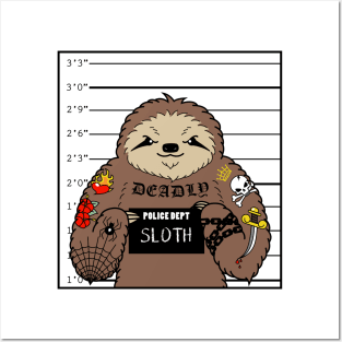 Prison Sloth Posters and Art